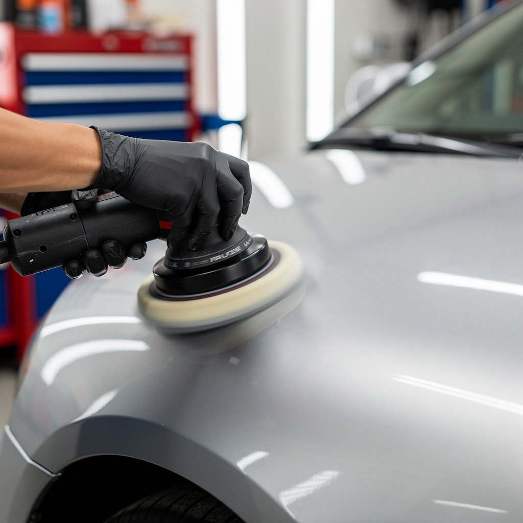 Kenny's Collision Center, Inc. San Diego technician performing expert auto body repair and paint matching services